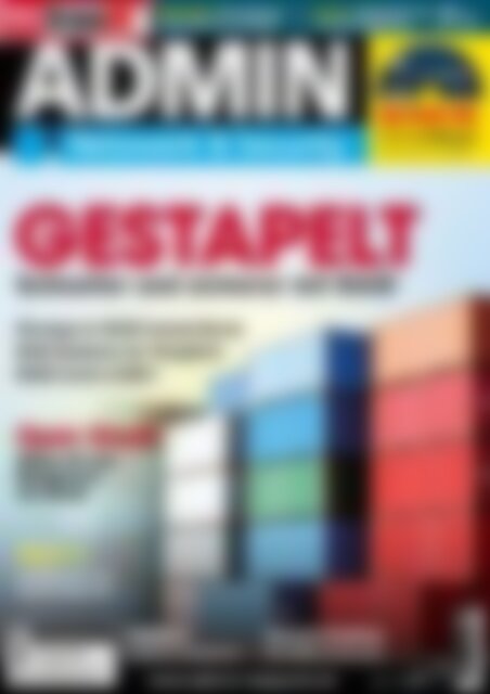 ADMIN Magazin Gestapelt - Schneller und sicherer mit RAID (Vorschau)