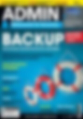 ADMIN Magazin Backup wichtige Daten richtig sichern (Vorschau)