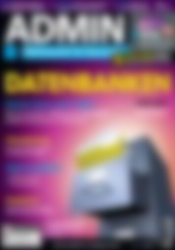 ADMIN Magazin Datenbanken (Vorschau)