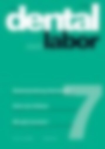 das dental labor Die ganze Welt der Zahntechnik (Vorschau)