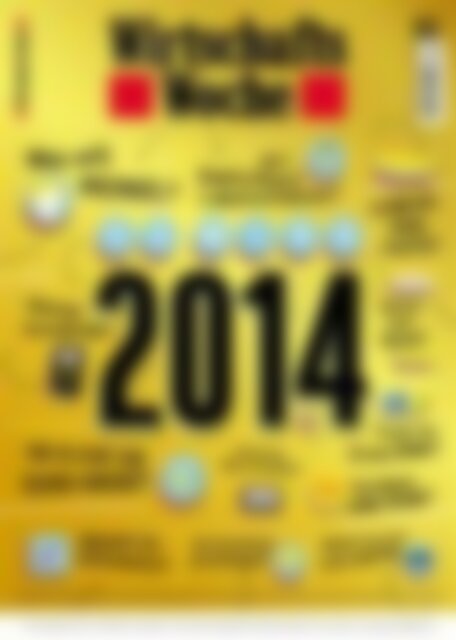 Wirtschaftswoche Ausgabe vom 21.12.13 (Vorschau)