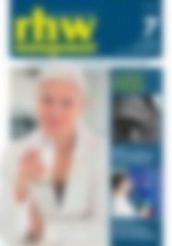 rhw management Unverträglichkeiten: Störenfriede im Speiseplan (Vorschau)