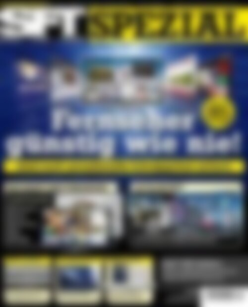 SFT Sonderheft: TV Kaufberatung Fernseher günstig wie nie! (Vorschau)