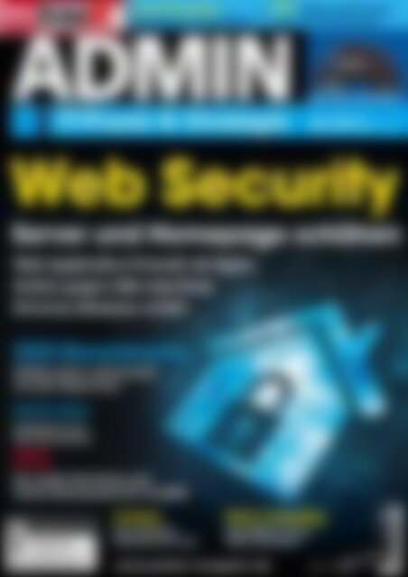 ADMIN Magazin Web Security (Vorschau)