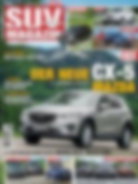 Suv Magazin Der Neue Cx 5 Mazda Vorschau