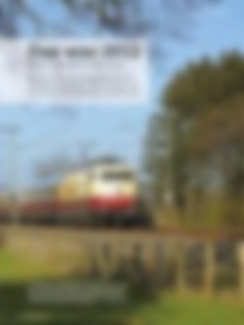 BAHN EXTRA Bahn-Jahrbuch 2013 (Vorschau)