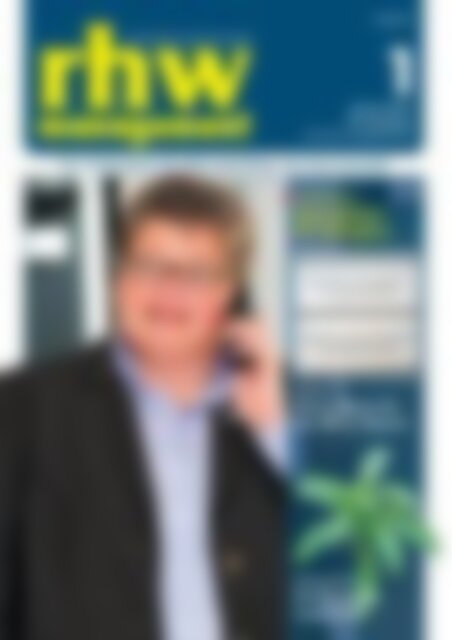 rhw management Paukenschlag in Bayern (Vorschau)