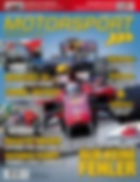 Motorsport Magazin ALONSO - VETTEL - HAMILTON nur keine Fehler (Vorschau)