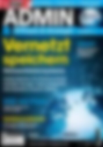 ADMIN Magazin Vernetzt speichern (Vorschau)