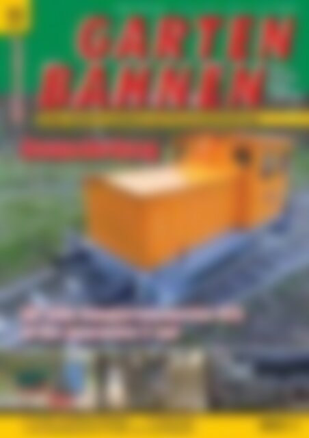 GARTENBAHNEN Bauanleitung für eine Rangierlokomotive V23 in der Spurweite 5 Zoll (Vorschau)