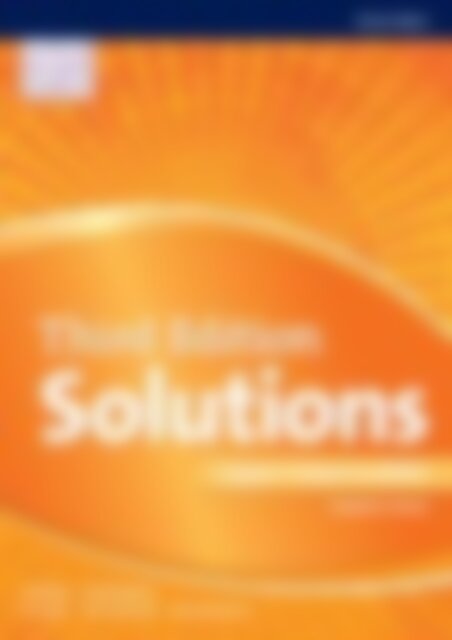 Solutions Upper-Intermediate 3rd Edition Udzbenik