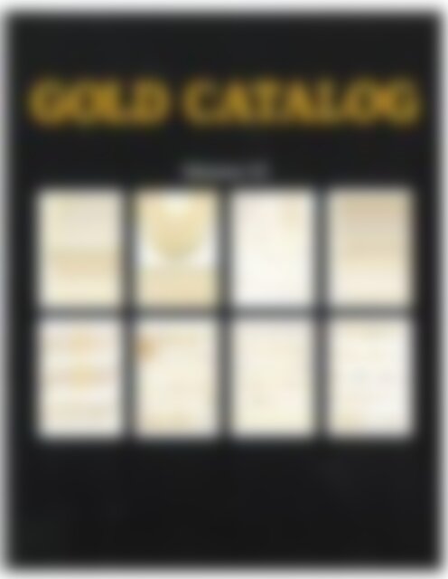Gold Catalog | Volume 12 | Catálogo de Oro