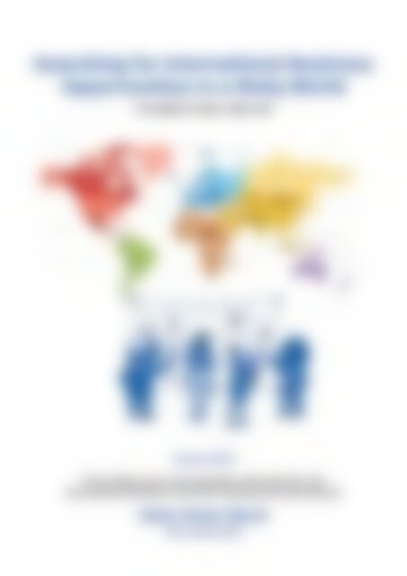 Searching for International Business Opportunities in a Risky World - BECH 2024