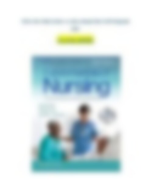 Fundamentals of Nursing The Art and Science of Person Centered Care 10th Edition PDF